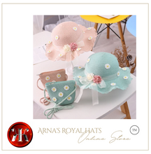 Load image into Gallery viewer, &quot;Arna&quot; Collection - Girls Hat - Many Colours - 2-8 Years - 2 Piece Set
