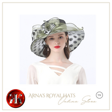 Load image into Gallery viewer, &quot;Arna&quot; Collection - Luxury Hats - Sheer Elegance Flower Organza Hat
