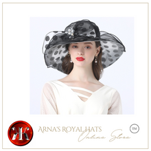 Load image into Gallery viewer, &quot;Arna&quot; Collection - Luxury Hats - Sheer Elegance Flower Organza Hat
