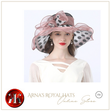 Load image into Gallery viewer, &quot;Arna&quot; Collection - Luxury Hats - Sheer Elegance Flower Organza Hat
