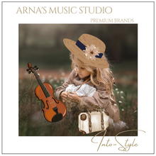 Load image into Gallery viewer, Designer Hardanger Fiddle Norwegian Fiddle 4/4 violin (4*4), Carved Mosaic Shell 4 String / 9 String
