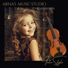 Load image into Gallery viewer, 4/4 1/2 Acoustic Violin Basswood Top Board Maple Scroll with Rosin Bow + Carry Bag (Beginners)
