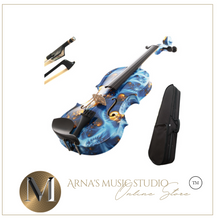 Load image into Gallery viewer, Full Size 4/4 Peccatte Bow Pernumbuco Fine Tuner Professional + Colourful Case - Handmade Violin
