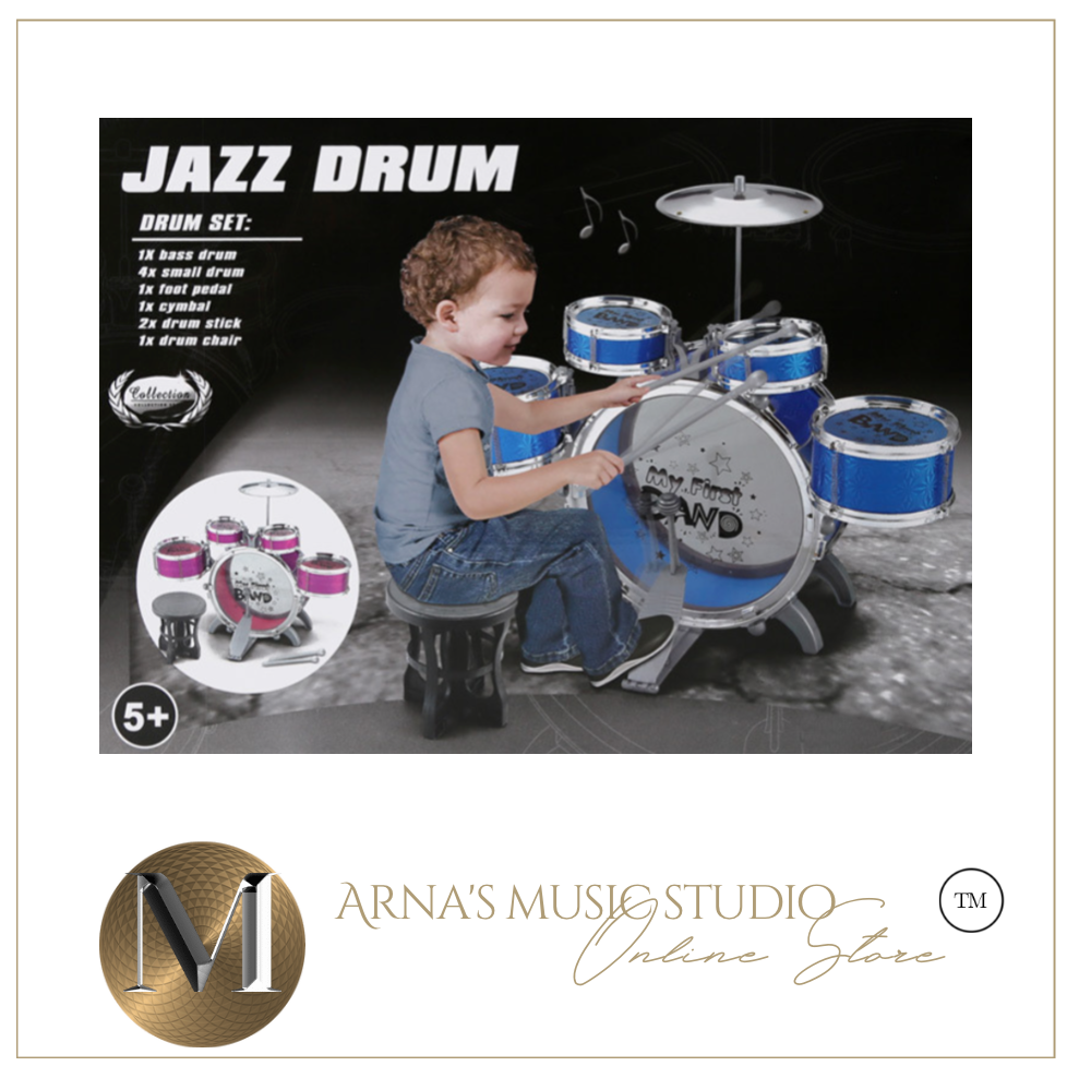 My First Drum Kit - 3+ years, Blue or Red