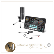 Load image into Gallery viewer, MAONO Sound Card Audio Interface CASTER LITE AM200-S1 All-in-on Condenser Microphone Mixer Kit for Live Streaming Podcasting
