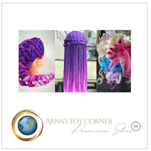 Load image into Gallery viewer, Girls Professional Synthetic Hair Mannequin for Training &amp; Makeup - (Perfect Gift)
