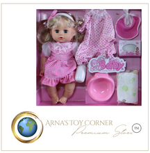 Load image into Gallery viewer, Arna Lisa Soft Talking Smart Doll - Speaking, Blinking, Feeding, Potty Training Doll

