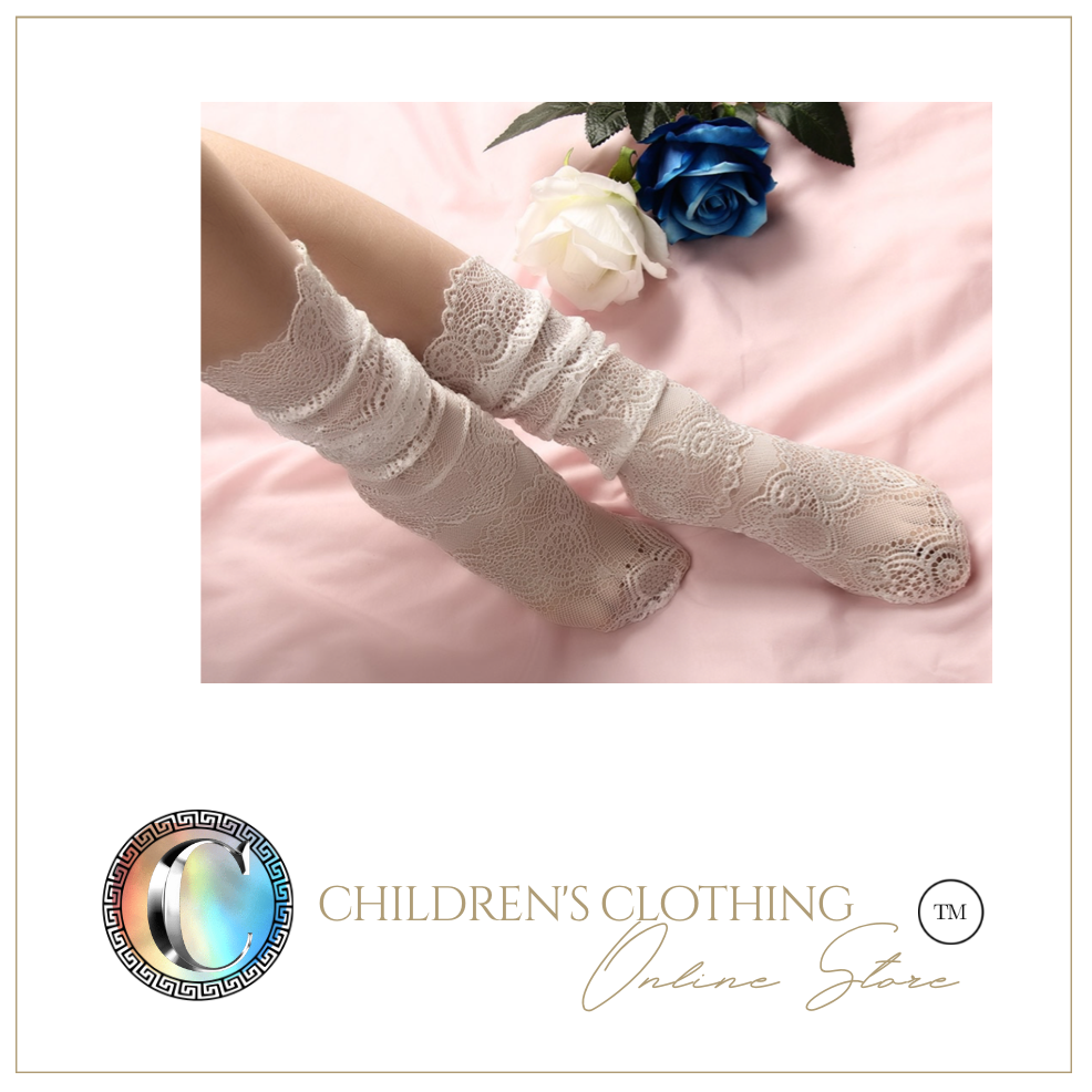 Limited Edition Lace Sock - 4 pairs - White/Black