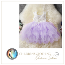Load image into Gallery viewer, &quot;Arna&quot; Royal Gown Collection - Girls Princess Dress Tutu Baptism Newborn Infant Girl Party Dress
