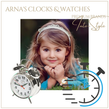 Load image into Gallery viewer, Deluxe &quot;Arna Royal Clock Collection&quot; Oil Painting Abstract Geometric Wall Clock - Many Colours
