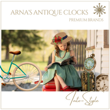 Load image into Gallery viewer, Deluxe &quot;Arna Royal Clock Collection&quot;  Wrought Iron Bicycle Double Sided Silent Desktop Clock
