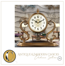 Load image into Gallery viewer, &quot;Arna Royal Victorian Collection&quot;  Vintage Unique High Quality Copper Table Clock

