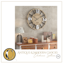 Load image into Gallery viewer, Deluxe &quot;Arna Royal Clock Collection&quot; Wooden Classic Vintage Wall Clock
