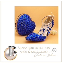 Load image into Gallery viewer, Limited Edition - Luxury Lace Shoe Set - Many colours &amp; Sizes (Shoe + Clutch) Wedding
