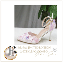Load image into Gallery viewer, Limited Edition - Luxury Lace Shoe Set - Many Colours &amp; Sizes (Shoe + Clutch)
