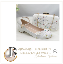 Load image into Gallery viewer, Limited Edition - Luxury Lace Shoe Set - Many Colours &amp; Sizes (Shoe + Clutch) Wedding
