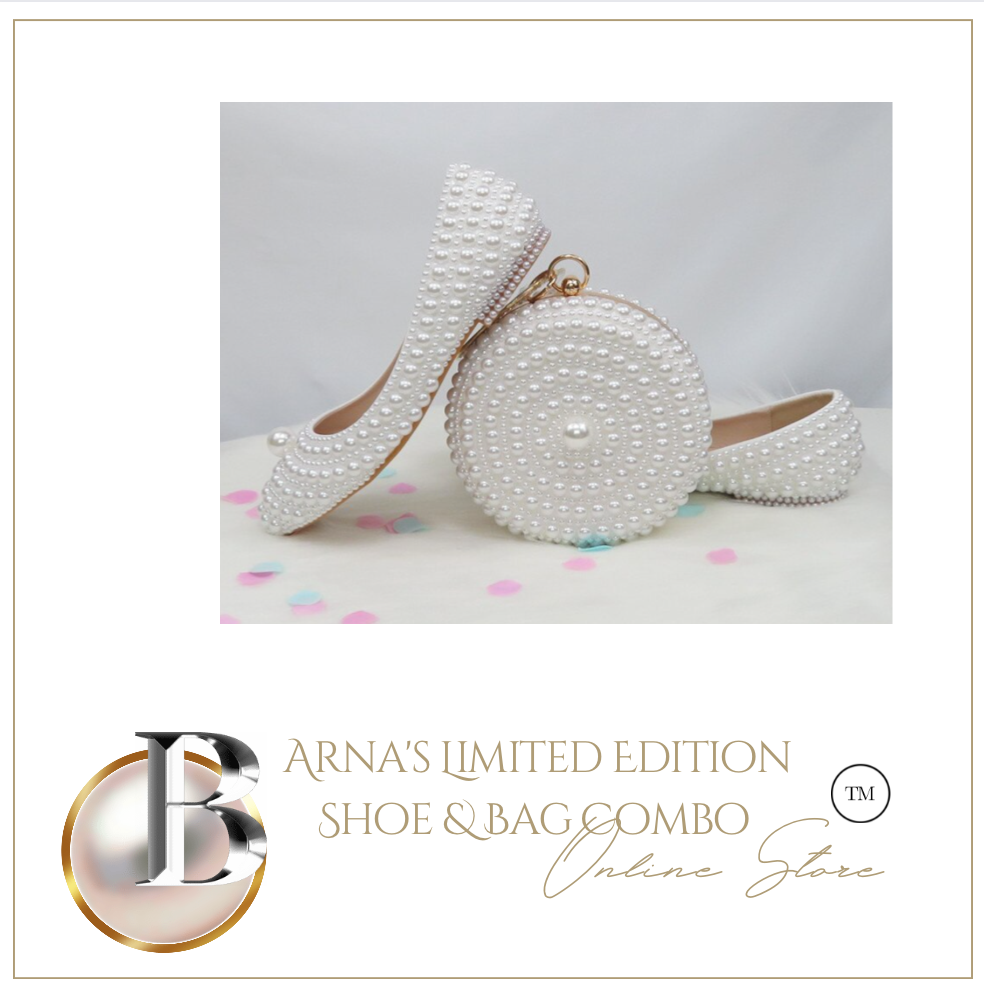 Limited Edition - Luxury Lace Shoe Set - Many colours & Sizes (Shoe + Clutch) Wedding