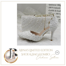 Load image into Gallery viewer, Limited Edition - Luxury Lace Shoe Set - Many colours &amp; Sizes (Shoe + Clutch)
