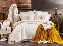 Load image into Gallery viewer, &quot;Arna Lisa&quot; Royal Collection Bedding Set - 11 Piece Cappuccino
