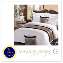 Load image into Gallery viewer, &quot;Arna Royal LUXURY Collection&quot; Hotel Quality Bed Runner/Scarf &amp; 2 Cushion Covers - Many Colours
