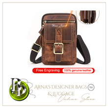 Load image into Gallery viewer, &quot;Legend Collection&quot; - New Men&#39;s Genuine Leather Shoulder/Cross Body/Belt Bag Horse/Cowhide FREE ENGRAVING PERSONALISE

