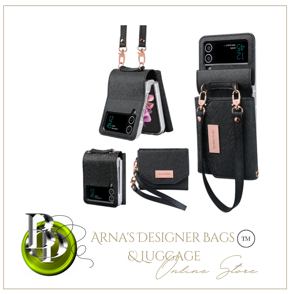 Designer Samsung Case Wallet + Ring Stand - Galaxy Zip Flip 3 - Galaxy Zip Flip 4 (Many Styles)