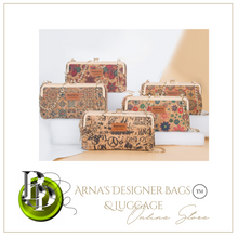 Load image into Gallery viewer, &quot;Arna Lisa&quot; Collection - Designer Vintage Dutch Woodgrain Classic Wallet Purse Phone Bag + Chain
