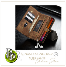 Load image into Gallery viewer, &quot;Arna Lisa&quot; Royal Collection - Designer Leather iPhone Case/Wallet 2 in 1 Magnetic iPhone 12-14
