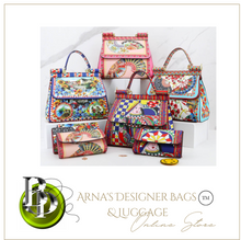 Load image into Gallery viewer, &quot;Arna Lisa&quot; Collection - Original Classic Print Handbag + Clutch/Wallet/Purse - Many Styles
