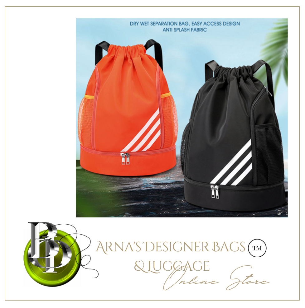 Sports Gym Swimming Backpack Drawstring Bag Beach - Waterproof.