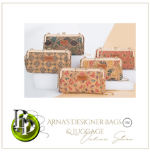 Load image into Gallery viewer, &quot;Arna Lisa&quot; Collection - Designer Vintage Dutch Woodgrain Classic Wallet Purse Phone Bag + Chain
