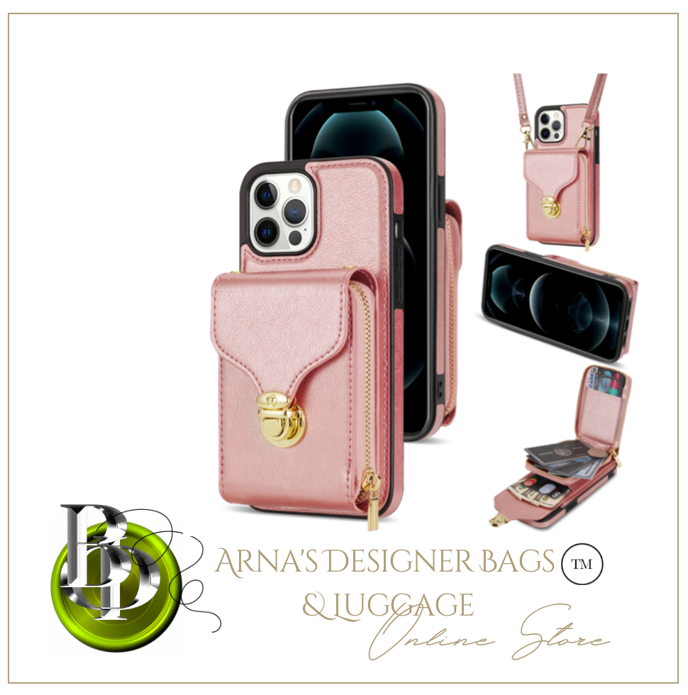 Zipper Purse/Wallet Cards Lanyard Case For iPhone 14 13 12 11 Pro X XS Max XR 8 7 Plus SE 2022 Crossbody