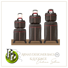 Load image into Gallery viewer, Designer Genuine Leather 2 Piece Rolling Luggage Set - Many Sizes
