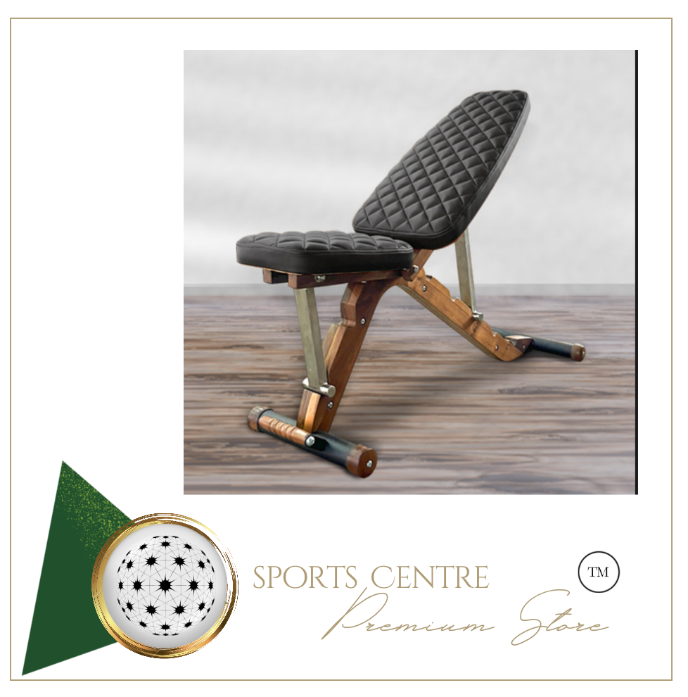 Limited Edition - Solid Wood Walnut Dumbbell Bench - (Slim & Sleek) 5-Gear Adjustable Multi-Function Bench Trainer