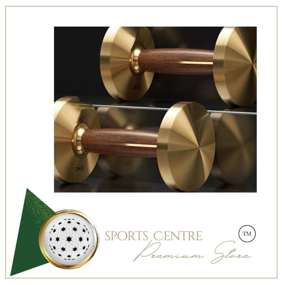 Limited Edition - Wooden Walnut Dumbbell Set + Stand (Slim & Sleek) 6KG-14KG