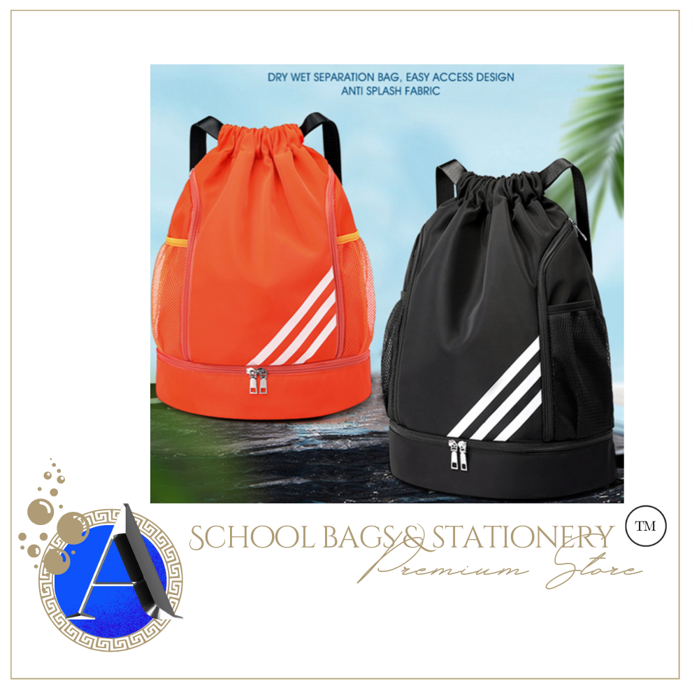 Sports Gym Swimming Backpack Drawstring Bag Beach - Waterproof.