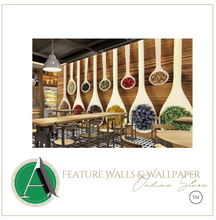 Load image into Gallery viewer, &quot;Arna Collection&quot; Wall Paper - Featured Walls - Kitchen/Pizza/Cafe/Coffee/Food/Spices/Restaurant
