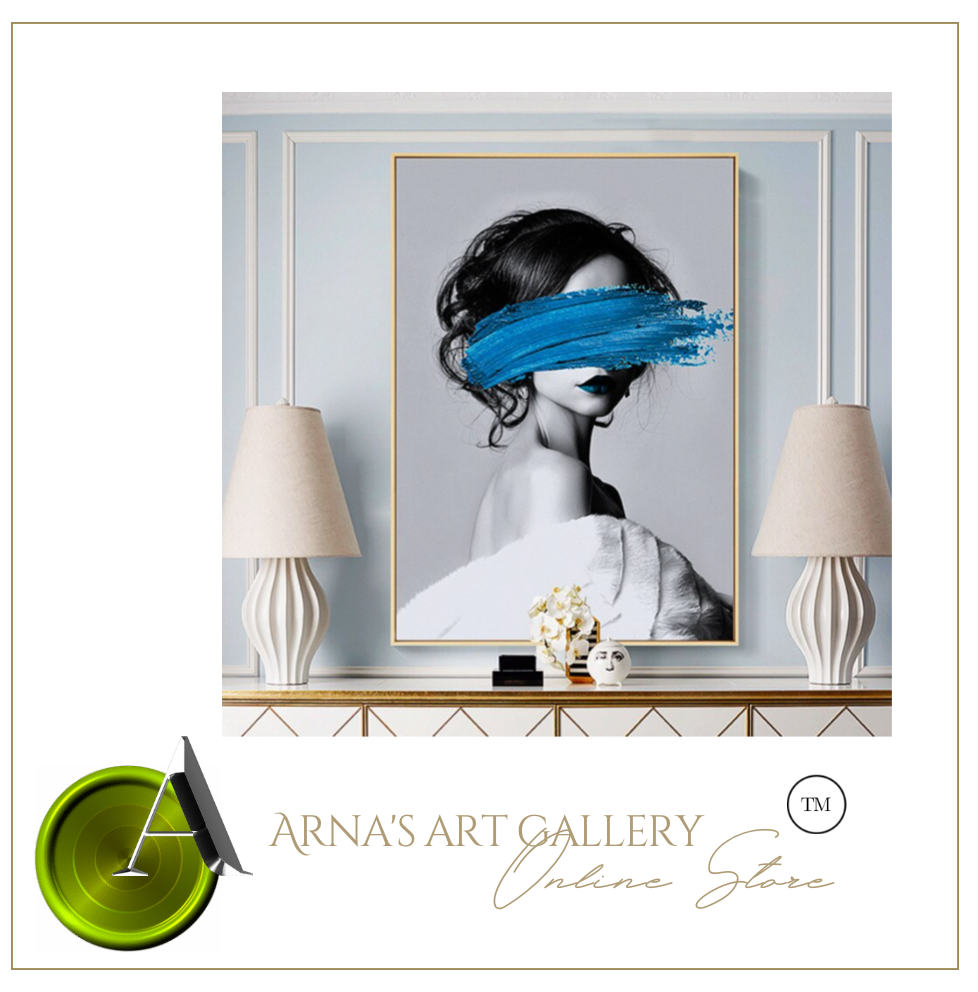Arna's Luxury Painting Collection - Nordic Abstract Geometry Print Canvas Painting