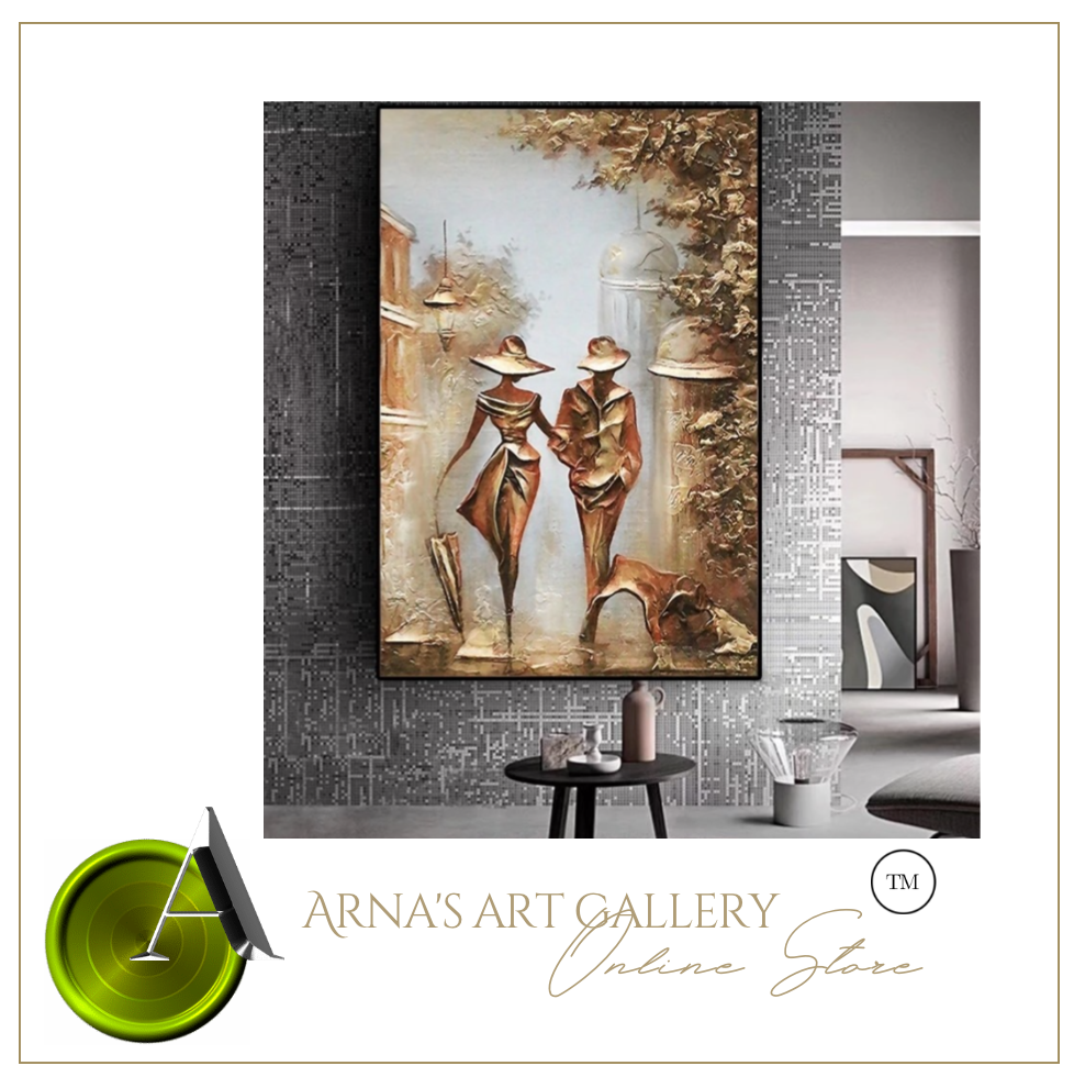 Arna's Luxury Painting Collection - Romantic Classic Canvas Painting - Many Styles