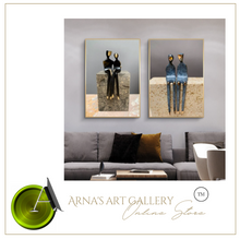 Load image into Gallery viewer, Arna&#39;s Luxury Painting Collection - Abstract Metal Figure Statue Modern Man Sculpture
