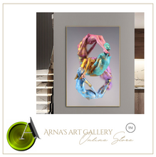 Load image into Gallery viewer, Arna&#39;s Luxury Painting Collection - Abstract Metal Figure Statue Modern Man Sculpture
