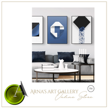 Load image into Gallery viewer, Arna&#39;s Luxury Painting Collection - Nordic Abstract Geometry Print Canvas Painting
