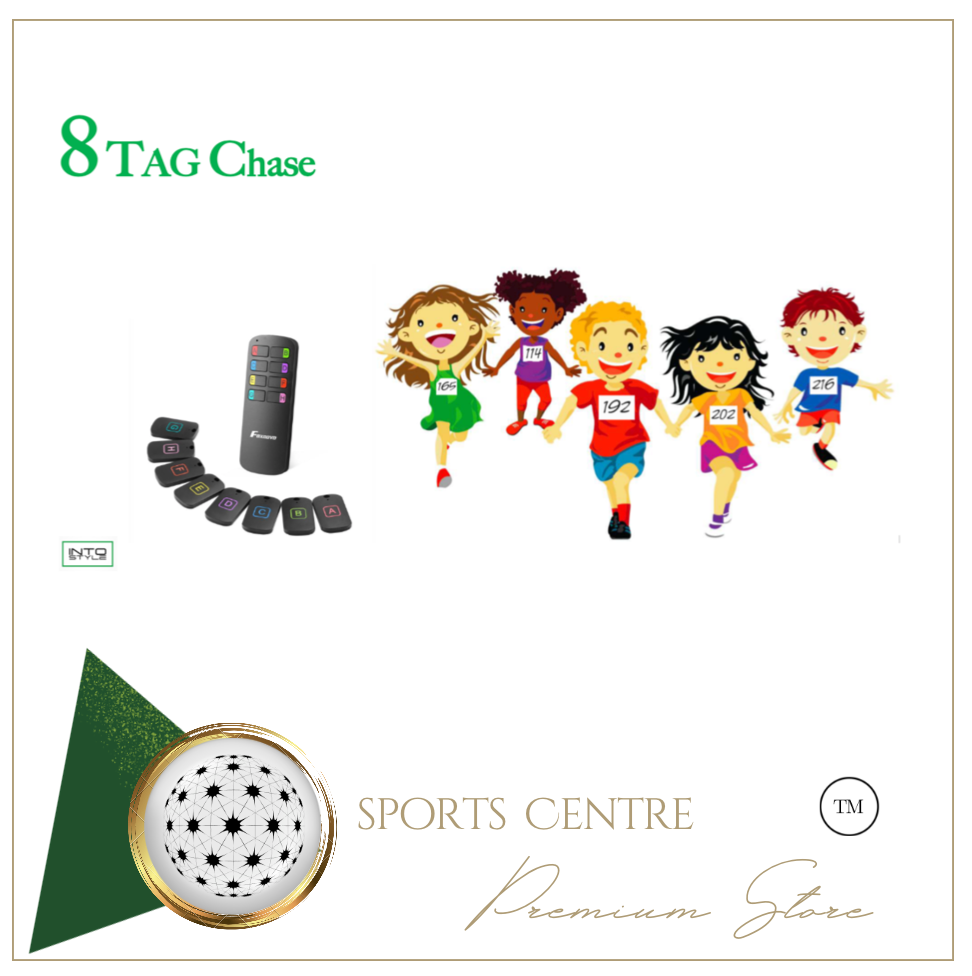 8 TAG Chase - Sports Interactive Wireless Game - Warm Up (Coaches/Teachers Tool)