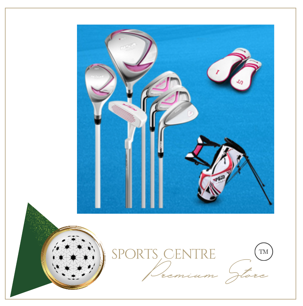 Junior Golf Clubs Set - Left Handed Stainless Steel Beginners Full Set with Bag