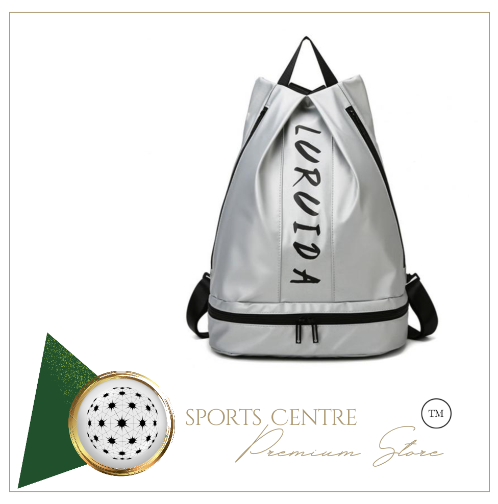 Sports Gym Swimming Backpack Drawstring Bag - Metallic Range