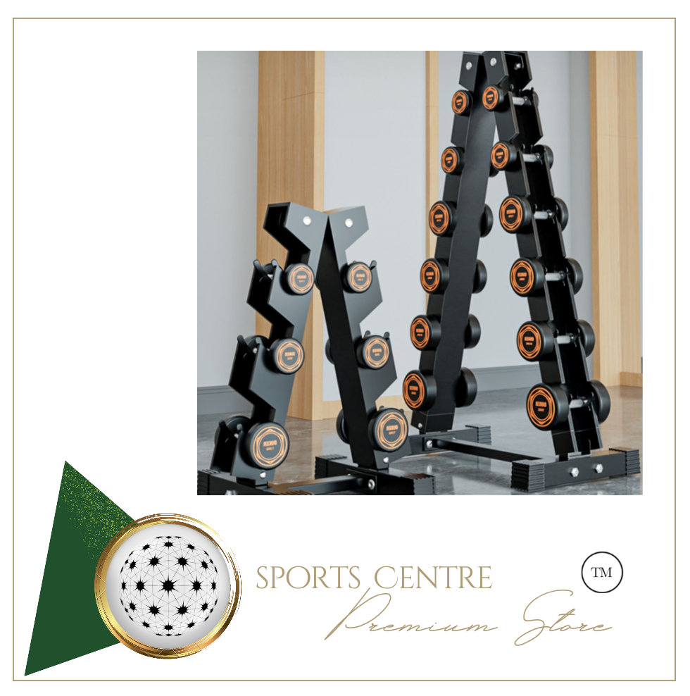 Commercial Grade Steel Dumbbell Set + Stand 105KG