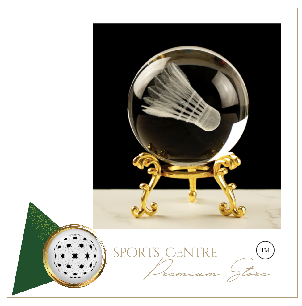 Sports Crystal Glass Badminton Ball - Souvenirs Gift Office Home