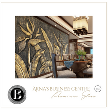 Load image into Gallery viewer, &quot;Arna&quot; Collections - DIY - Custom Photo Wallpaper Mural Golden Sculpture Wall Background Wall 3D
