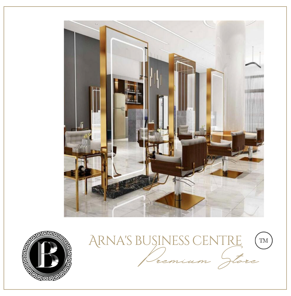 Commercial Professional Hairdressing Salon Barber Mirror - Double Sided Free Standing