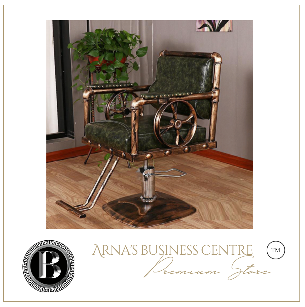 Commercial Professional Hairdressing Salon Barber Chair Iron Antique Retro - Many Colours & Styles